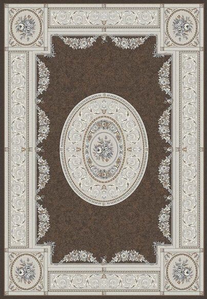 Dynamic Rugs ANCIENT GARDEN 57226-3295 Brown and Cream